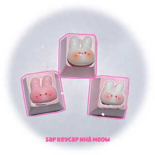 Keycap thỏ hồng mini dành cho bàn phím cơ
