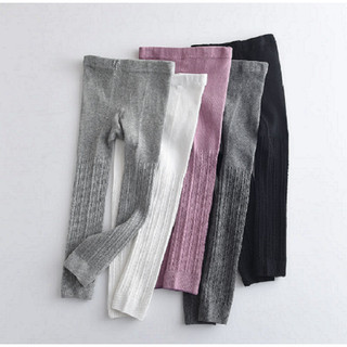 Quần tất len legging trơn không bàn cho bé yêu