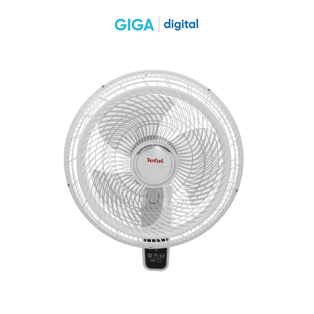 Quạt treo tường Tefal Turbo Life VH657690 3 cánh - Có remote điều khiển từ xa - Chính Hãng
