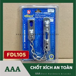 [Nancb FDL105] Chốt Xích An Toàn NANCB, Chốt giữ cửa an toàn có xích, Khoá xích cửa