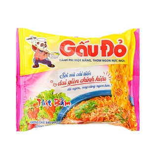 (Thùng 30 gói) Mì Gấu Đỏ thịt bằm gói 63g