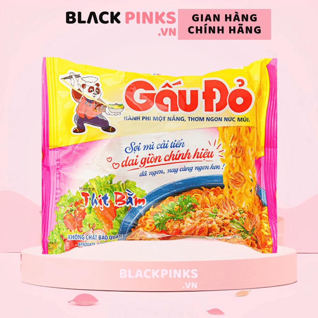 Mì Gấu Đỏ thịt bằm gói 63g
