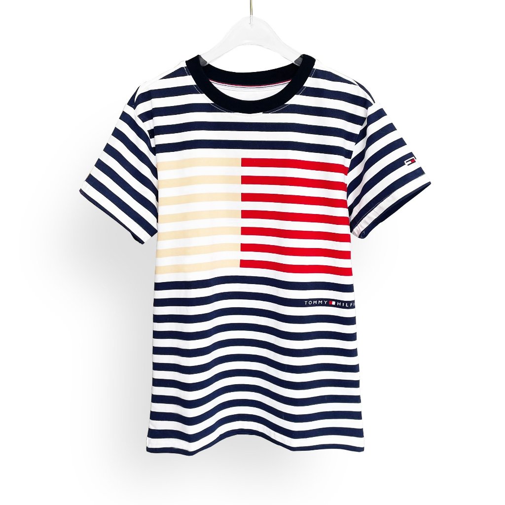 Áo Thun Tom.my Họa Tiết Full Sọc Chất Vải Mềm Mịn, Thoáng Mát, Hàng VNXK, Có Kèm Hình Thật,