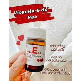 Vitamin E đỏ Nga 400mg - hàng Nga