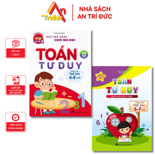 Sách - Combo Toán Tư Duy Dành Cho Trẻ Em Từ 4-6 Và 5-7 (2 Cuốn) Trò Chơi Toán Học Cho Bé - An Trí Đức - V CB 36