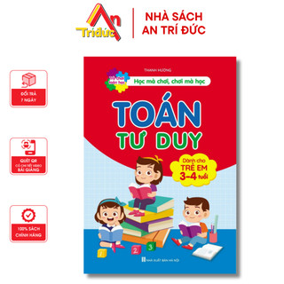 Sách - Toán Tư Duy Dành cho bé 3-4 tuổi Trò chơi toán học (1 Quyển) - Nhà Sách An Trí Đức  - V T 03
