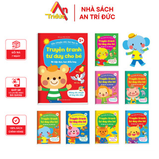 Sách - Combo 8 Cuốn Truyện Tranh Tư Duy Cho Bé Tặng Kèm File Nghe - Bé Tập Đọc Học Điều Hay (8 Cuốn) - V TT 08