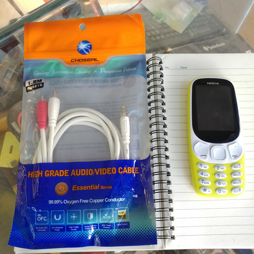 Dây loa 1 đầu 3.5 ra 2 AV dài 1.8m 3m 5m  dùng kết nối từ điện thoại, máy nghe nhạc ra loa âm ly