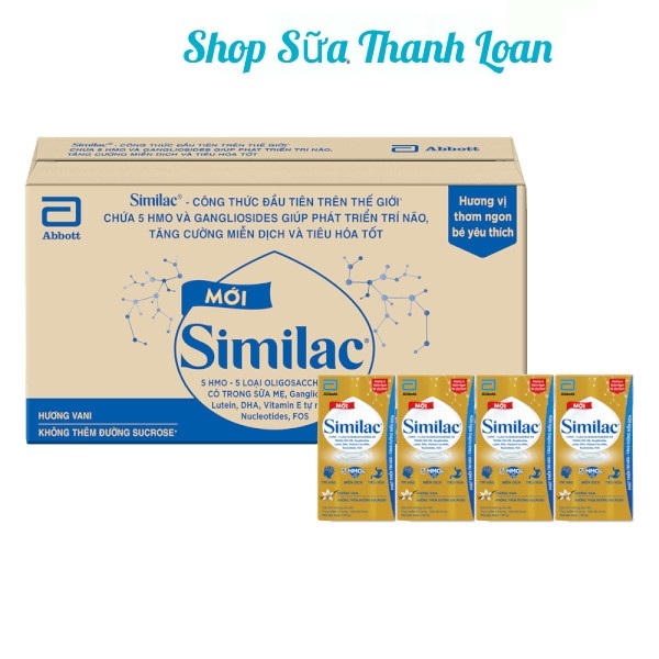 [HSD T2-2025] COMBO Thùng 48 Hộp Sữa Bột Pha Sẵn Similac IQ 110ml.