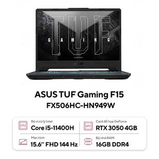 Laptop ASUS TUF Gaming F15 FX506HC-HN949W (Core™ i5-11400H + RTX 3050)