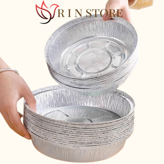 Khay Giấy Bạc Lót Nồi Chiên Không Dầu Đĩa Nhôm Đĩa Giấy Bạc Đường Kính 19-22cm Tiện Lợi RIN