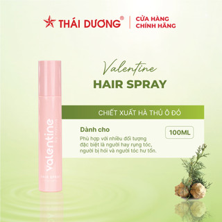 Xịt tóc Valentine hỗ trợ phục hồi tóc chắc khỏe, chăm sóc tóc dài suôn mượt Chai 100ml