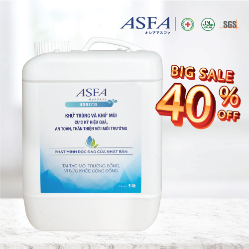 Nước khử mùi, diệt khuẩn ASFA cho kênh HORECA (5 Lít)