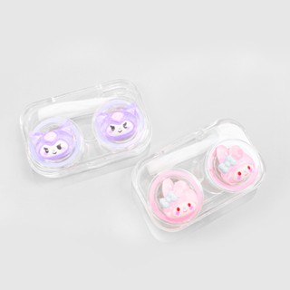 Khay Đựng Lens , Hộp đựng kính áp tròng Midroo Pink Melody /Màu tím Kuromi Hộp đồng hành di động