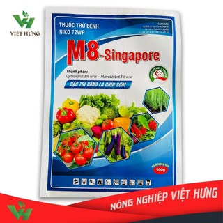 thuốc trừ bệnh M8 Singapore xanh , khối lượng 500gr