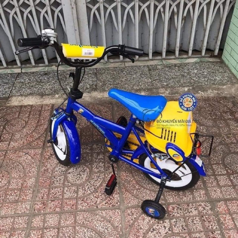 Xe đạp cho bé cao cấp HKM similac Màu vàng 12 inch