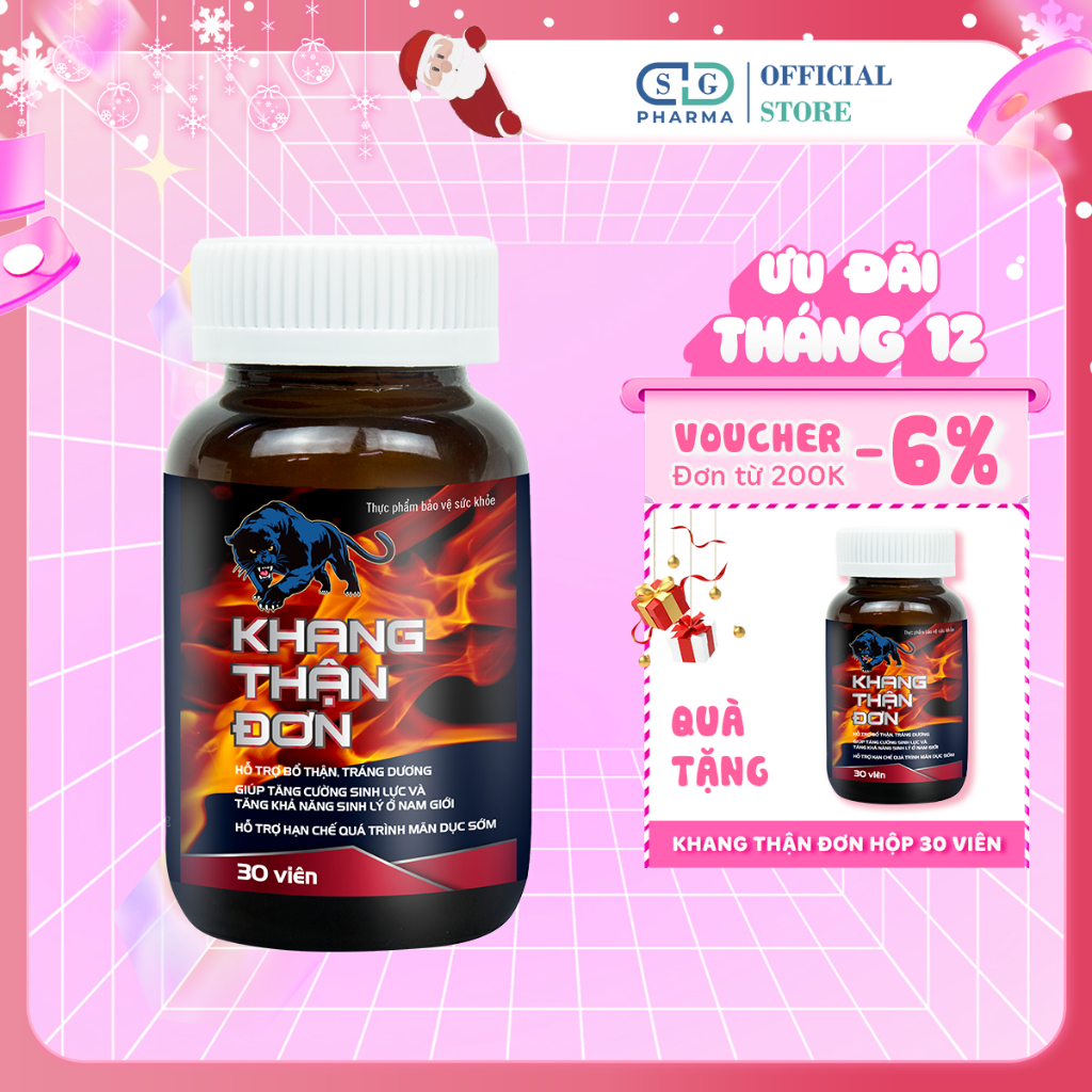 Khang Thận Đơn Hỗ Trợ Tăng Sinh Lý Nam Bổ Thận Tráng Dương Hủ 30 Viên