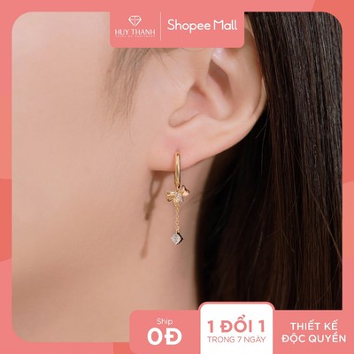 Bông Tai Nữ Vàng Tây 14K BT447 Huy Thanh Jewelry