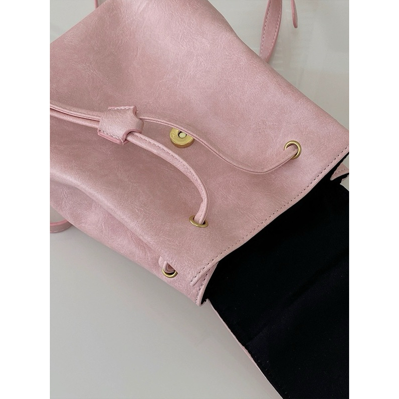 Ba lô nữ form nhỏ màu hồng nhạt phong cách Hàn Quốc 06122301