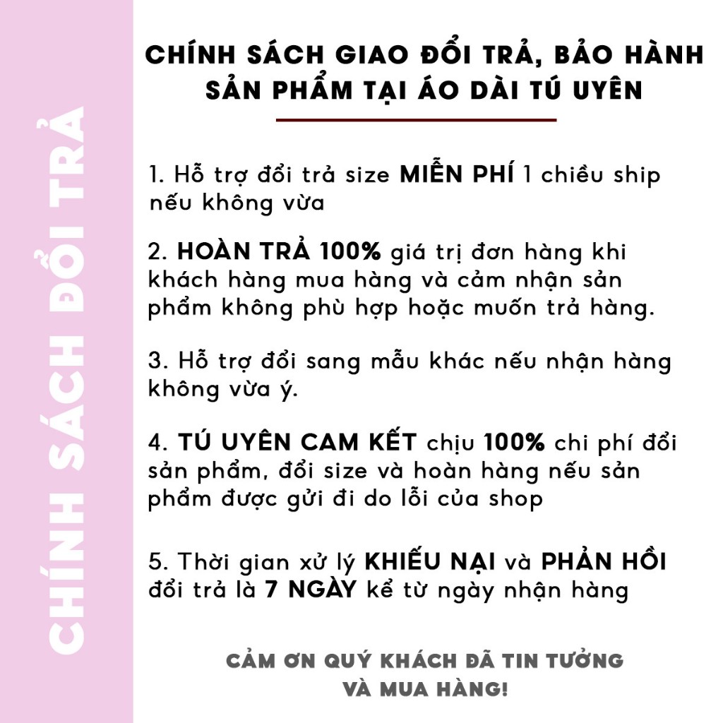 Áo dài cách tân Tú Uyên KÈM QUẦN màu đỏ phối tay trắng, chất liệu lụa, thiết kế tay phồng tiểu thư nữ tính AD0036