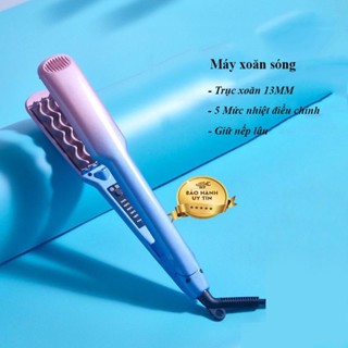 Máy Uốn Tóc Xoăn Sóng Nước 7days.beautify 2 Trục size 13mm 5 Mức Nhiệt UT08
