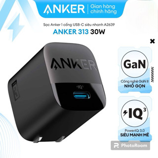 Củ sạc Anker A2639 313 Gan 30w, hỗ trợ PD/QC/PPS Sạc siêu nhanh tất cả thiết bị