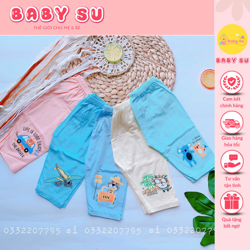 Quần Dài Thun Lạnh Minzymom Cho Bé Gái,Bé Trai Size 3-24kg - Baby Su