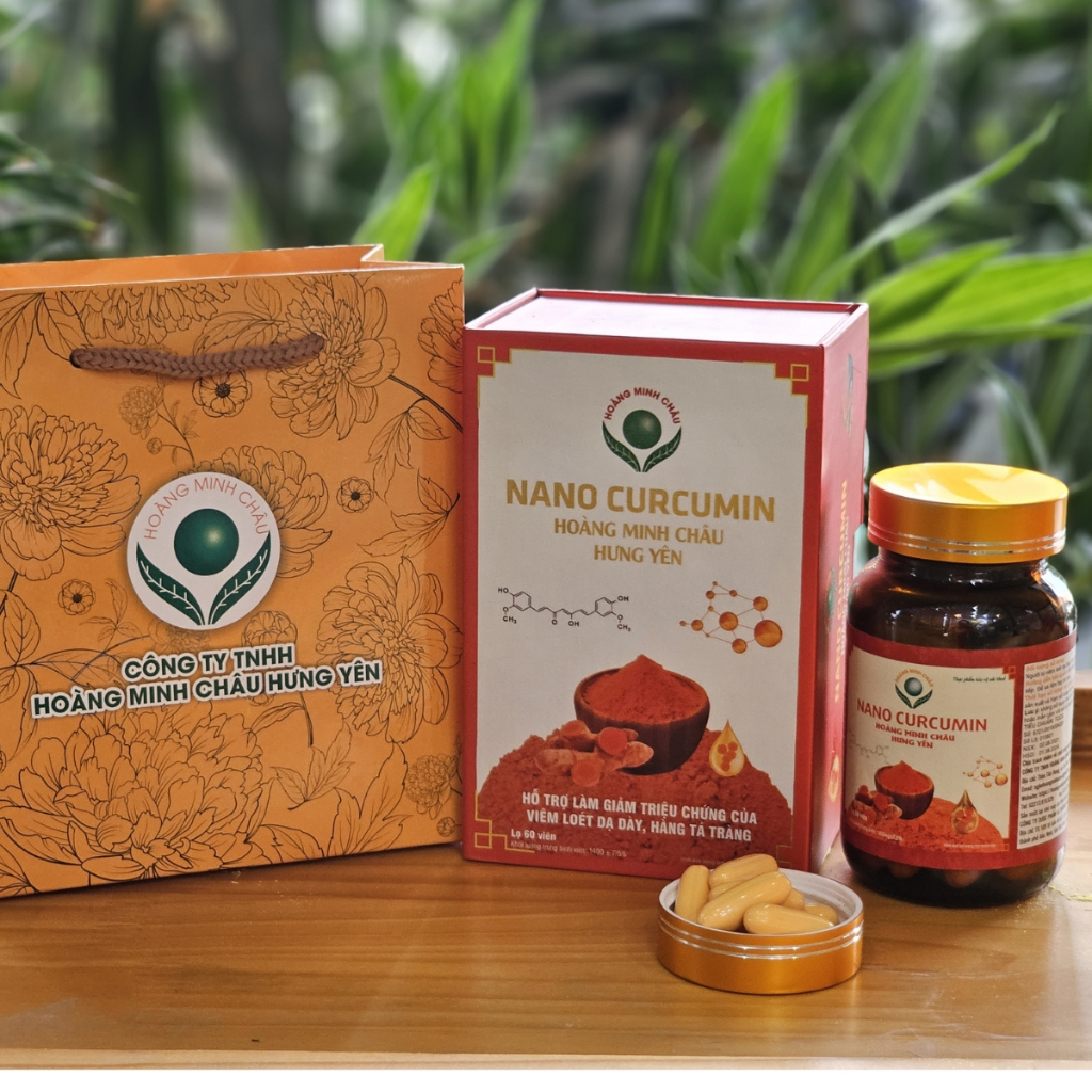 Nano Curcumin Hoàng Minh Châu Hưng Yên lọ 60 viên