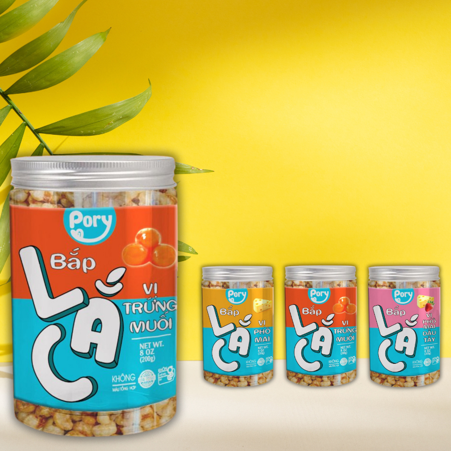 Bắp Lắc Vị Trứng Muối Pory. Bắp Chiên Nước Mắm Giòn Rụm Kết Hợp Với Bột Trứng Muối