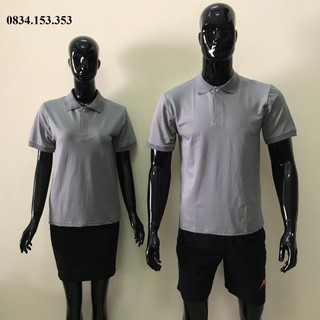 Aó thun polo màu trắng, đen, xám vải cá sấu poly dày mịn , không xù lông giá sỉ