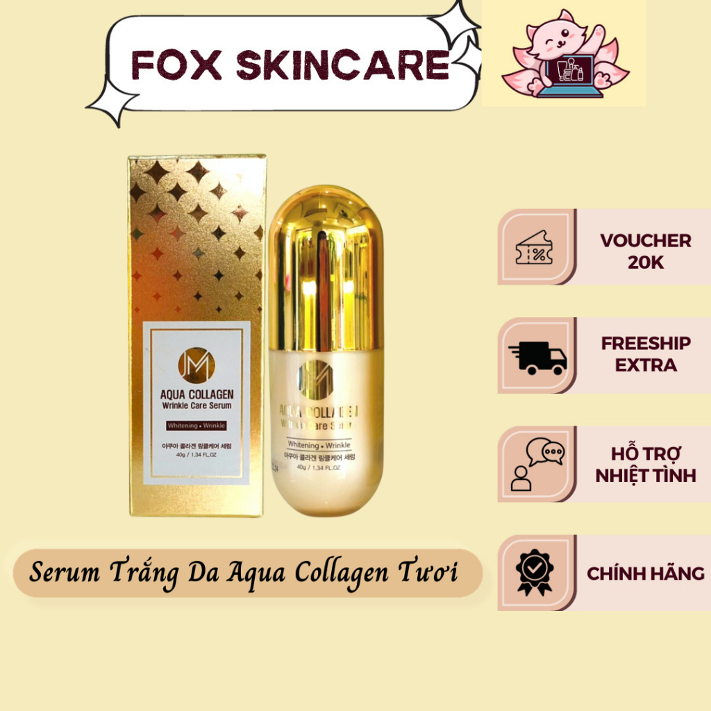 Serum Trắng Da Collagen Tươi Thủy Phân JM Aqua Collagen Wrinkle Care Serum - Hàn Quốc