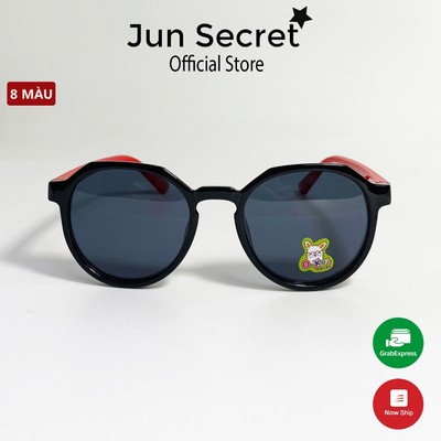 Kính mát thời trang Jun Secret gọng dẻo, form đơn giản đáng yêu chống tia UV dành cho bé từ 3 đến 8 tuổi JS11031