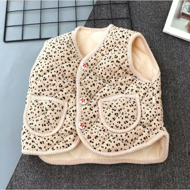 Áo gile nỉ nhung BONA chần bông dày dặn cho bé từ 6-36 tháng