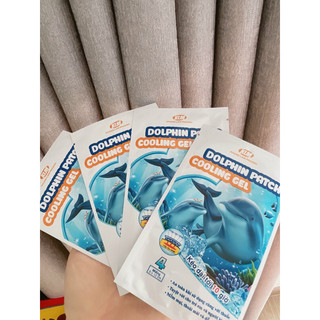 Miếng dán giảm đau, hạ sốt, hạ nhiệt nhanh Dolphin Patch Cool Gel dùng cho trẻ em và người lớn