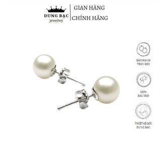 Nụ trai bạc nữ DUNG BẠC , nụ trai nuôi bạc s925 nhẹ nhàng thanh lịch