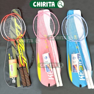 Vợt Cầu Lông TẶNG KÈM 2-3 QUẢ CẦU 1 Cặp-Vượt Cầu Lông- Bộ Vợt Cầu Long Giá Rẻ Phụ Kiện Thể Thao Chirita