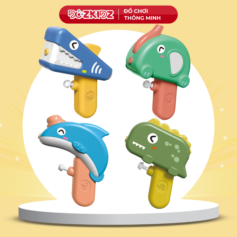 Súng nước hình con vật, đồ chơi mùa hè ngộ nghĩnh cho trẻ em từ 1 tuổi trở lên - DOZKIDZ