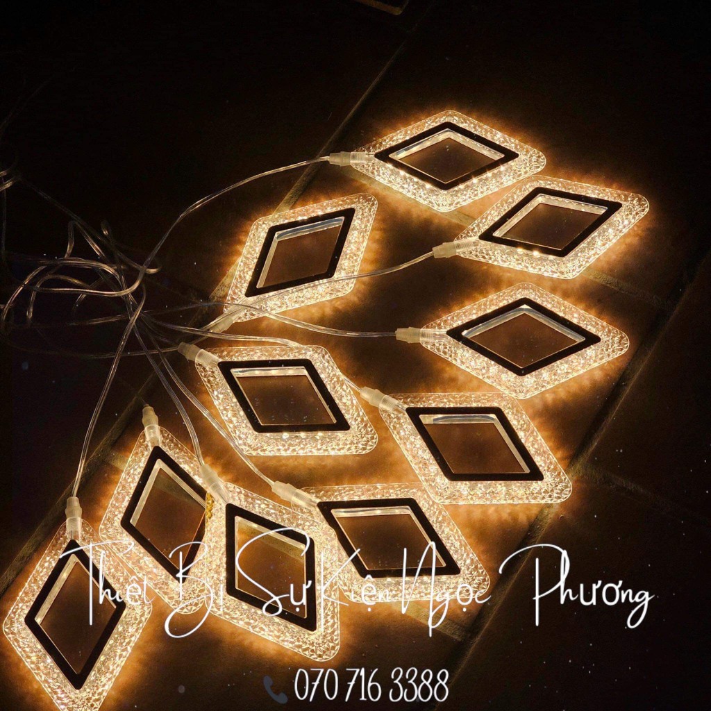 Đèn thả hình thoi , trang trí tiệc cưới, studio, khách sạn, nhà hàng..