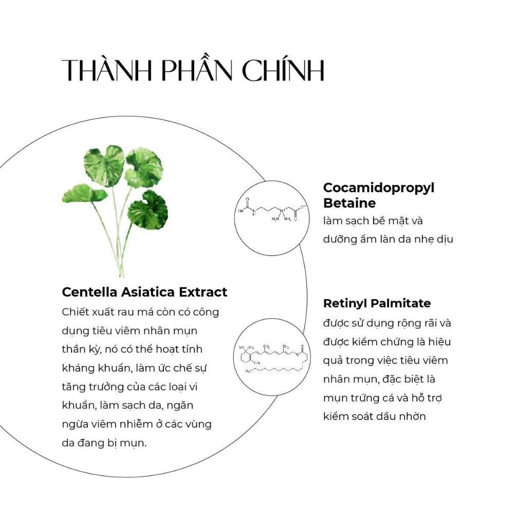 Sữa Rửa Mặt Ph 5.5 Truesky Rau Má Srm Cho Da Dầu Mụn Nhạy Cảm Tạo Bọt Sạch Sâu Dịu Nhẹ Kiềm Dầu Sáng Da Giảm Mụn Nam Nữ