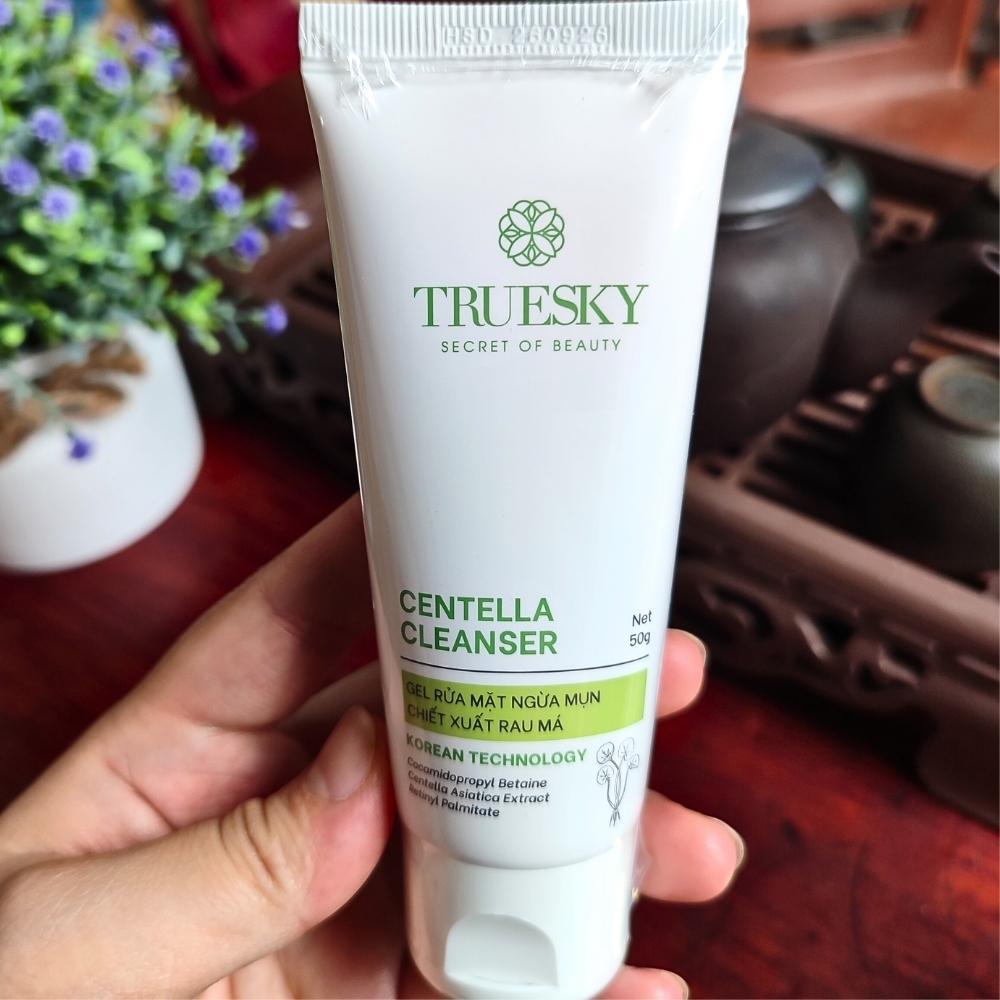 Sữa Rửa Mặt Ph 5.5 Truesky Rau Má Srm Cho Da Dầu Mụn Nhạy Cảm Tạo Bọt Sạch Sâu Dịu Nhẹ Kiềm Dầu Sáng Da Giảm Mụn Nam Nữ