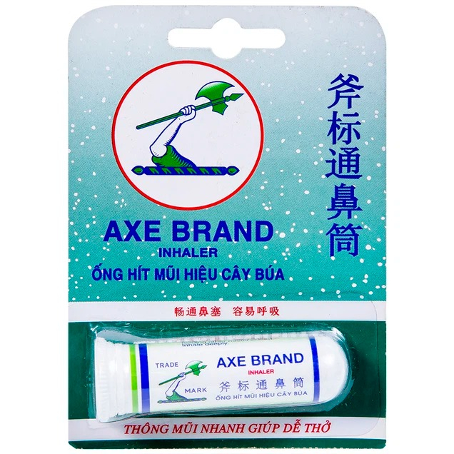 Ống hít mũi cây búa Axe Brand - Thông mũi nhanh, giúp dễ thở