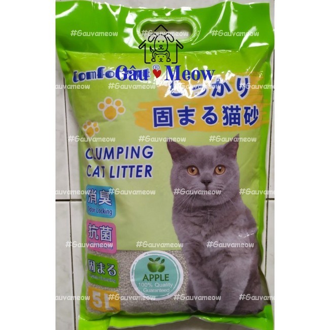 10L(8,2kg) Cát vệ sinh cho mèo dạng sỏi cát Nhật khử mùi vón tốt Comforcat Clumping Cat Litter 100% Bentonite