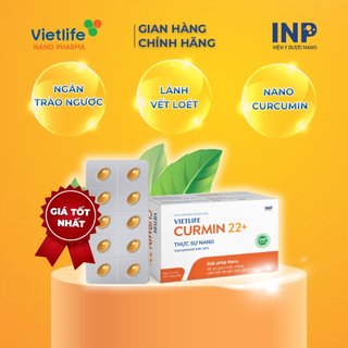 Vietlife Curmin 22+ Hộp 30 Viên - Đột phá nano dược liệu cho bệnh viêm loét dạ dày, trào ngược