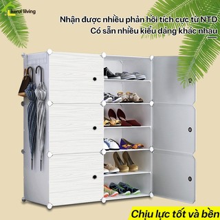 Kệ đựng giày DION lắp ghép nhiều ngăn, Tủ giày nhựa cao cấp lắp ghép phù hợp mọi không gian, Tủ đựng