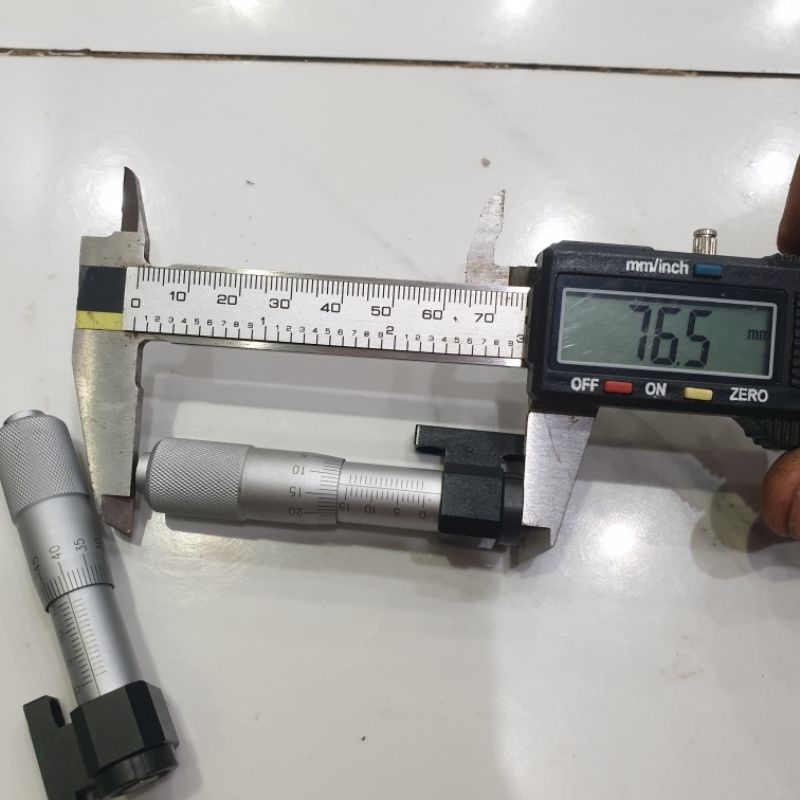 Tinh chỉnh panme to có đế hành trình 15mm chế hàn gọt cân lực cell pin 18650