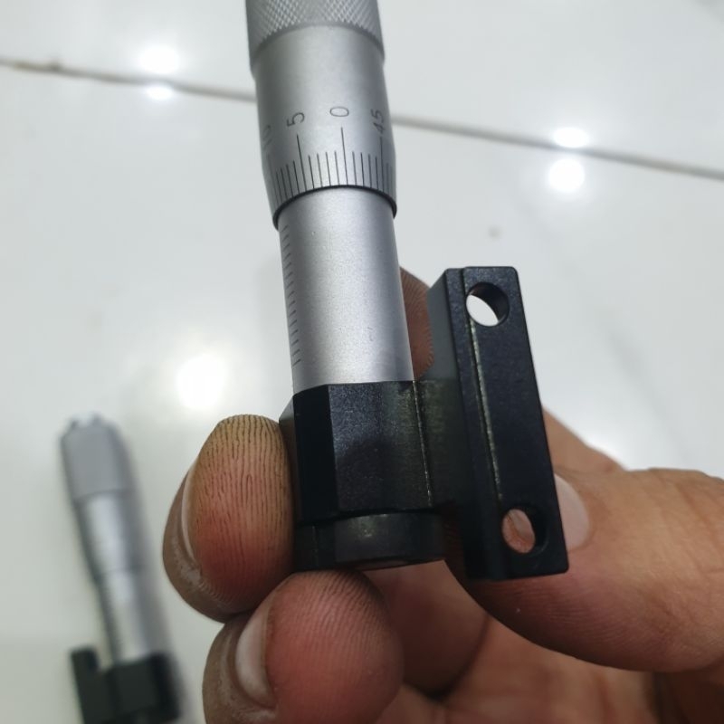 Tinh chỉnh panme to có đế hành trình 15mm chế hàn gọt cân lực cell pin 18650