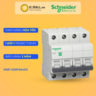 Cầu dao tự động easy 9 schneider mcb 4p 40a 50a 63a - elmall