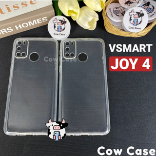 Ốp lưng Vsmart Joy 4 bảo vệ camera silicon dẻo trong Cowcase | Vỏ lưng điện thoại Vinsmart
