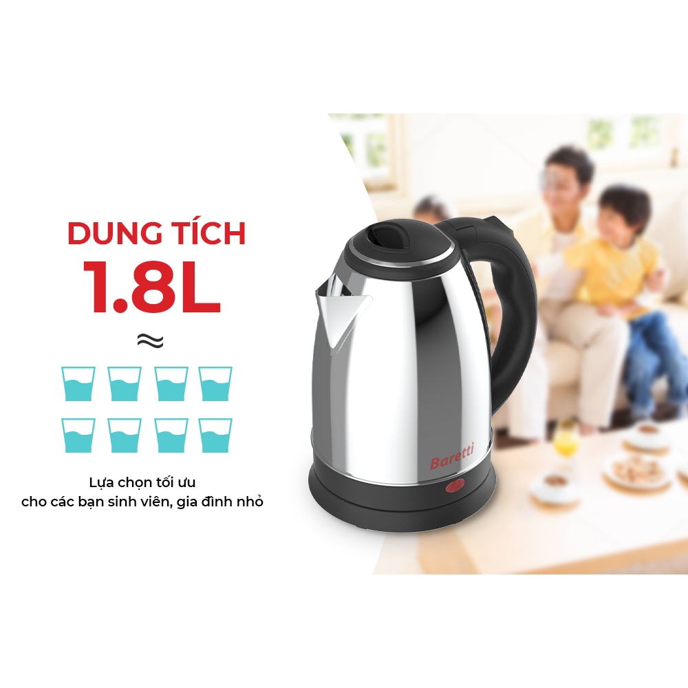 Ấm siêu tốc Sunhouse Baretti BRD180