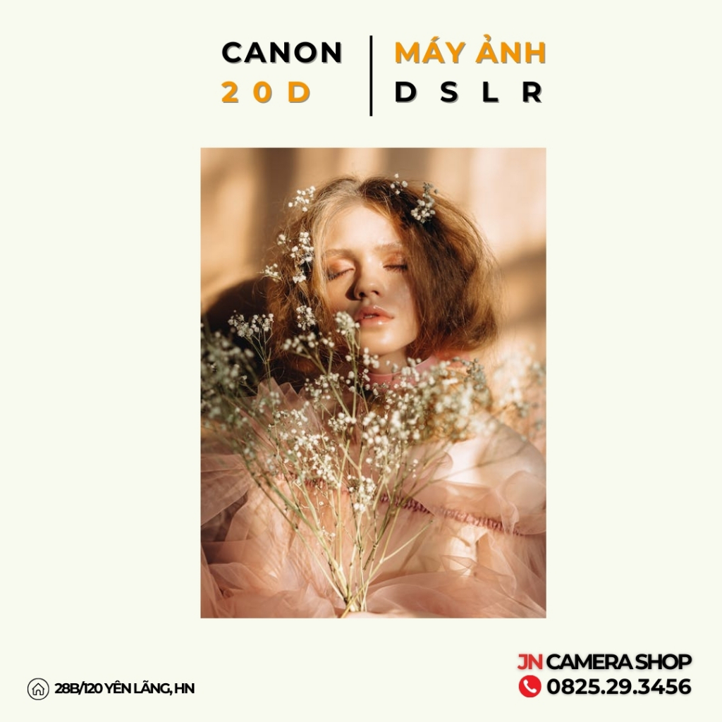 Bộ máy ảnh Canon 20D kèm ống kính 18-55mm